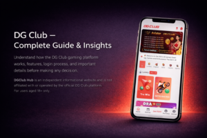 DG Club game platform interface preview – complete guide banner